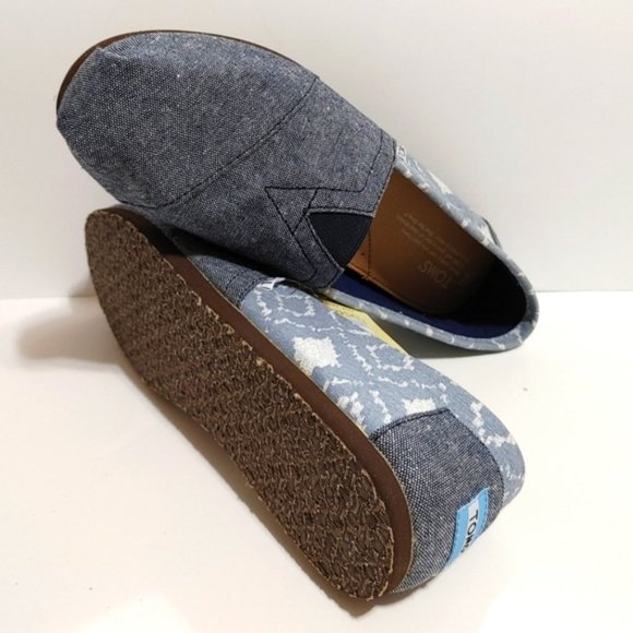 TOMS Grey yarn-dyed fabric Men's Classics - Picture 2 of 5